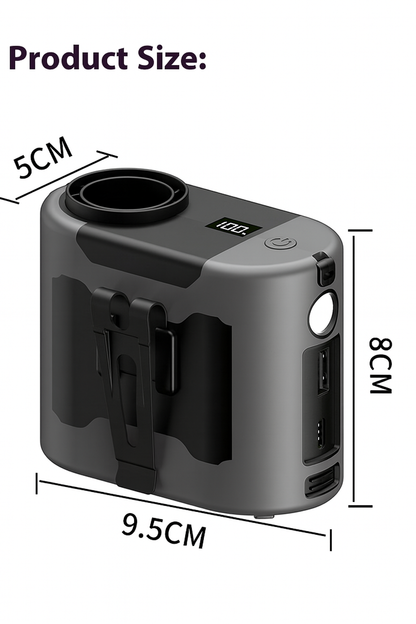 Kraftfull bärbar fläkt med midjefäste