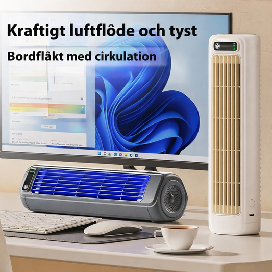 Diskret svalka för att placera på alla typer av bord - 2 färger