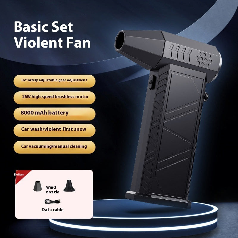 Handhållen turbofläkt - kompakt, batteridriven fläkt med riktad luftström